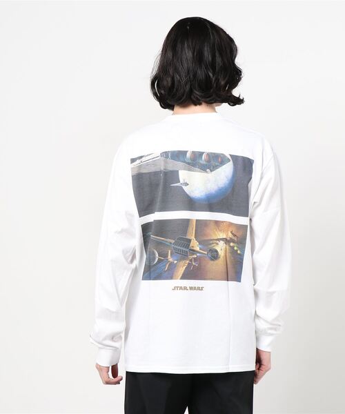 24karats（トゥウェンティーフォーカラッツ）の「STAR WARS Tee LS（Tシャツ/カットソー・メンズ・ホワイト/ブラック・S/M/L/XL）」の8枚目の写真