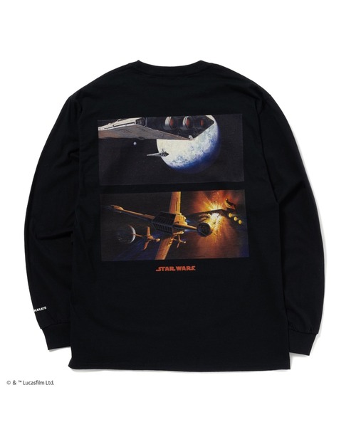 24karats（トゥウェンティーフォーカラッツ）の「STAR WARS Tee LS（Tシャツ/カットソー・メンズ・ホワイト/ブラック・S/M/L/XL）」の5枚目の写真