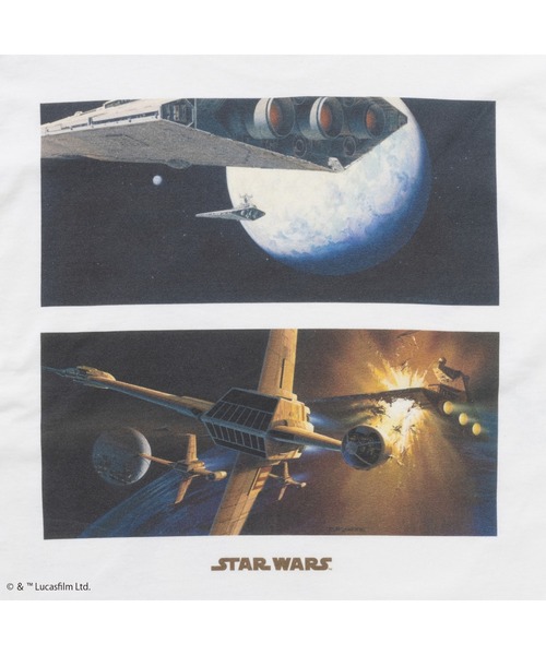 24karats（トゥウェンティーフォーカラッツ）の「STAR WARS Tee LS（Tシャツ/カットソー・メンズ・ホワイト/ブラック・S/M/L/XL）」の12枚目の写真