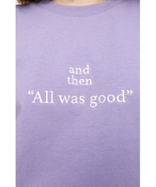 SLY（スライ）の「LOGO STETCH COMPACT T/SH ロゴ ステッチ コンパクト Tシャツ（Tシャツ/カットソー・レディース・ホワイト/ブラック/ライトパープル・FREE）」の15枚目の写真