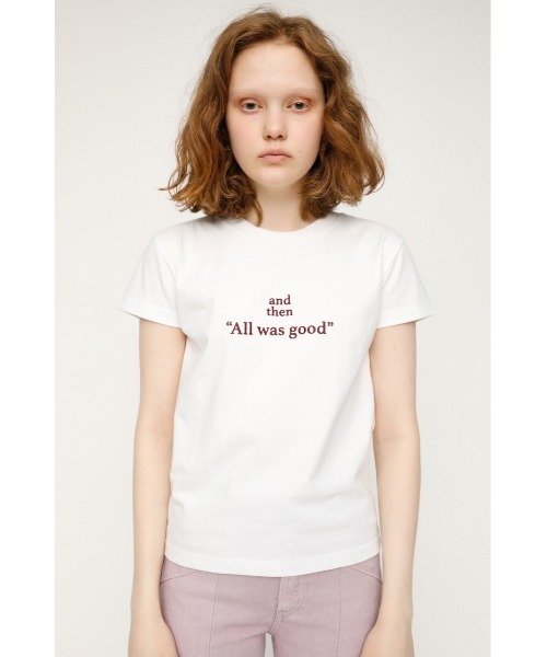 SLY（スライ）の「LOGO STETCH COMPACT T/SH ロゴ ステッチ コンパクト Tシャツ（Tシャツ/カットソー・レディース・ホワイト/ブラック/ライトパープル・FREE）」の20枚目の写真