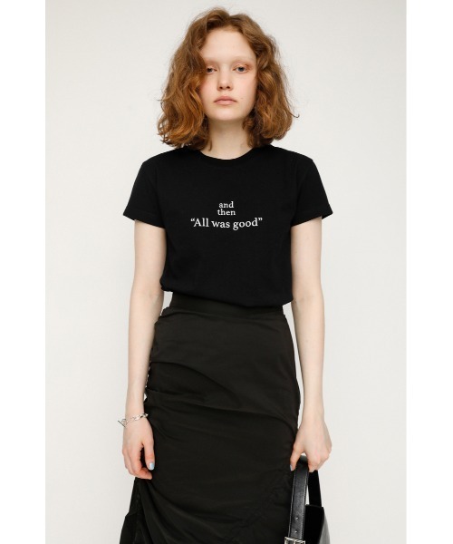 SLY（スライ）の「LOGO STETCH COMPACT T/SH ロゴ ステッチ コンパクト Tシャツ（Tシャツ/カットソー・レディース・ホワイト/ブラック/ライトパープル・FREE）」の11枚目の写真