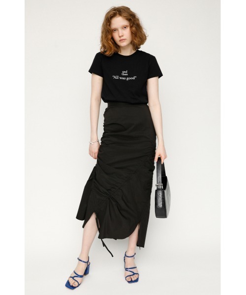 SLY（スライ）の「LOGO STETCH COMPACT T/SH ロゴ ステッチ コンパクト Tシャツ（Tシャツ/カットソー・レディース・ホワイト/ブラック/ライトパープル・FREE）」の18枚目の写真