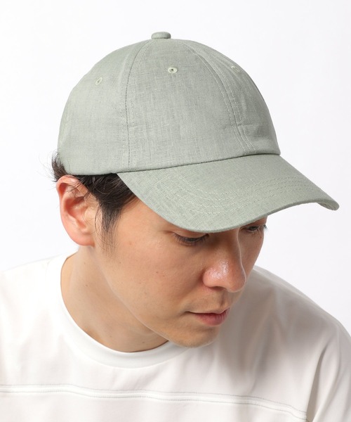 LAKOLE（ラコレ）の「リネンキャップ / 943305（キャップ・メンズ・ライトグレー/グリーン/オフホワイト/ブラック・9）」の4枚目の写真