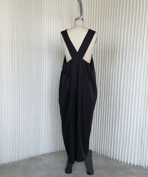 SANSeLF（サンセルフ）の「【SANSeLF】twill all in one　sanwz21（サロペット/オーバーオール・レディース・ブラック/アイボリー・FREE）」の10枚目の写真