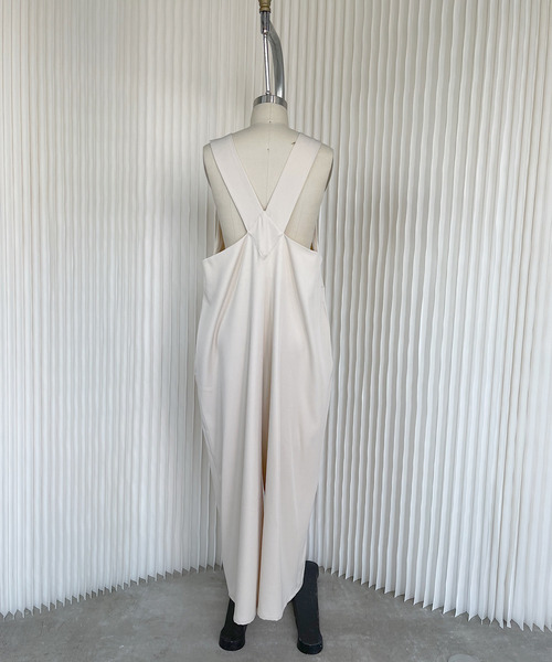 SANSeLF（サンセルフ）の「【SANSeLF】twill all in one　sanwz21（サロペット/オーバーオール・レディース・ブラック/アイボリー・FREE）」の3枚目の写真