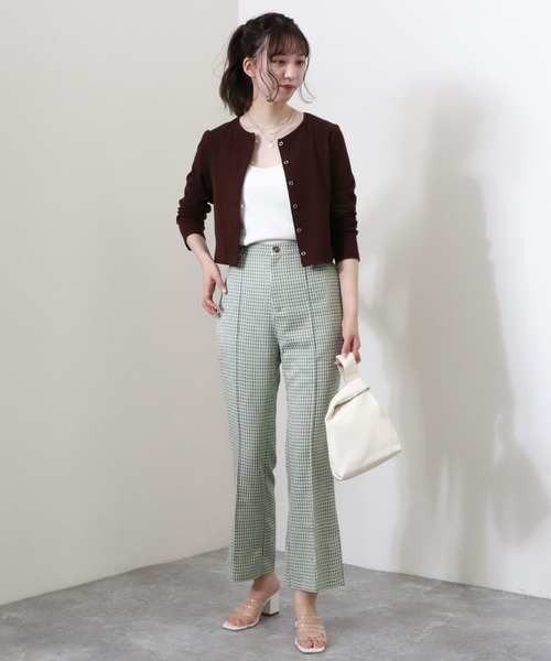 archives（アルシーヴ）の「リブショートカーディガン（カーディガン/ボレロ・レディース・ブラック/ブルー/オフホワイト/オレンジ/ピンク/イエロー/ブラウン/グリーン・MEDIUM）」の20枚目の写真