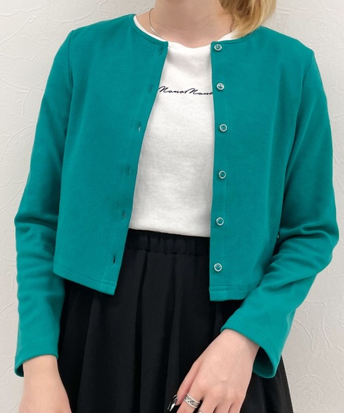 archives（アルシーヴ）の「リブショートカーディガン（カーディガン/ボレロ・レディース・ブラック/ブルー/オフホワイト/オレンジ/ピンク/イエロー/ブラウン/グリーン・MEDIUM）」の21枚目の写真