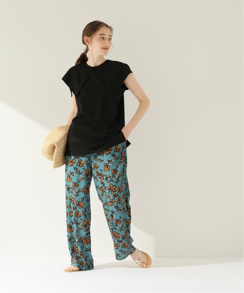 JOURNAL STANDARD relume(ジャーナルスタンダード レリューム)の「シルケット天竺ビックカラープルオーバー◆(Tシャツ/カットソー・レディース・ブラック/ホワイト・FREE)」の8枚目の写真