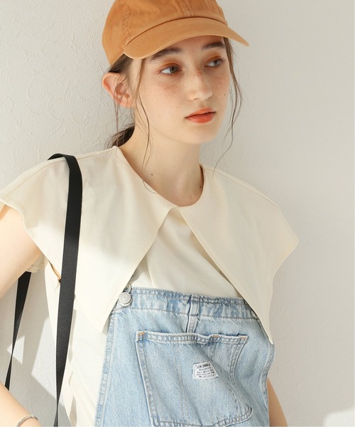 JOURNAL STANDARD relume(ジャーナルスタンダード レリューム)の「シルケット天竺ビックカラープルオーバー◆(Tシャツ/カットソー・レディース・ブラック/ホワイト・FREE)」の15枚目の写真