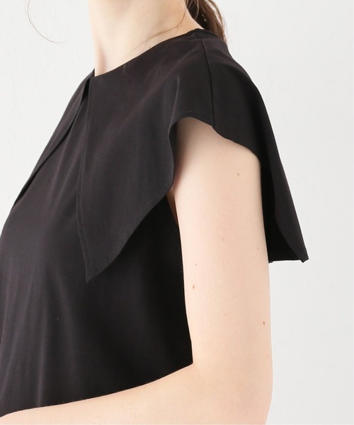 JOURNAL STANDARD relume(ジャーナルスタンダード レリューム)の「シルケット天竺ビックカラープルオーバー◆(Tシャツ/カットソー・レディース・ブラック/ホワイト・FREE)」の12枚目の写真