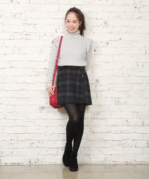 Chico（チコ）の「リバーシブルラップSK（スカート・レディース・ネイビー/グリーン/レッド・FREE）」の6枚目の写真