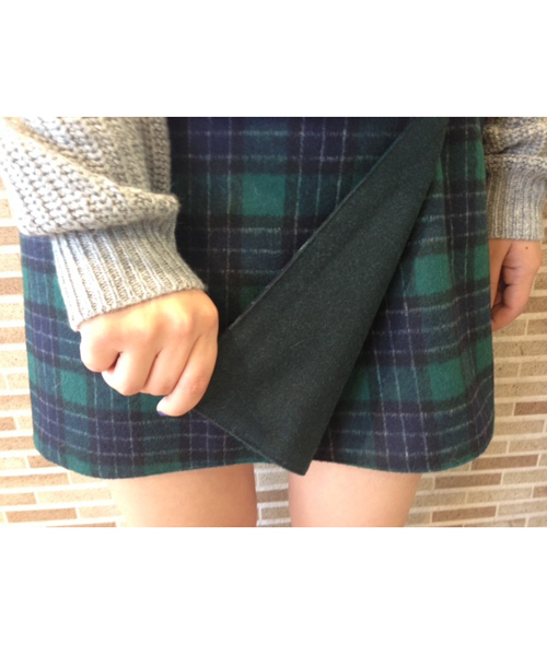 Chico（チコ）の「リバーシブルラップSK（スカート・レディース・ネイビー/グリーン/レッド・FREE）」の7枚目の写真