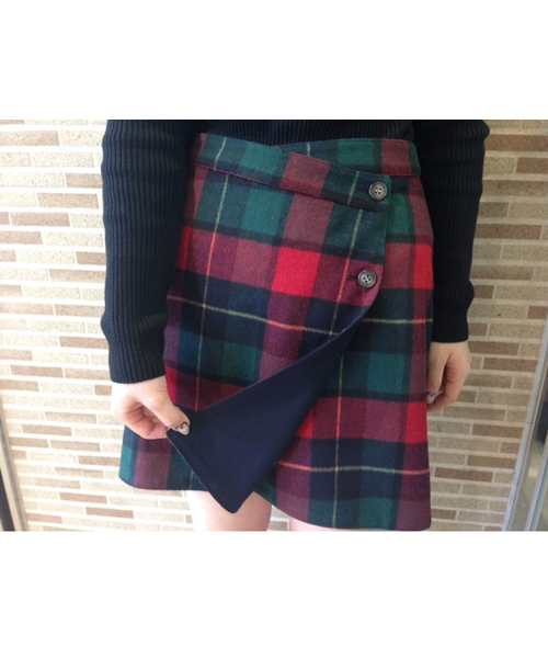 Chico（チコ）の「リバーシブルラップSK（スカート・レディース・ネイビー/グリーン/レッド・FREE）」の8枚目の写真