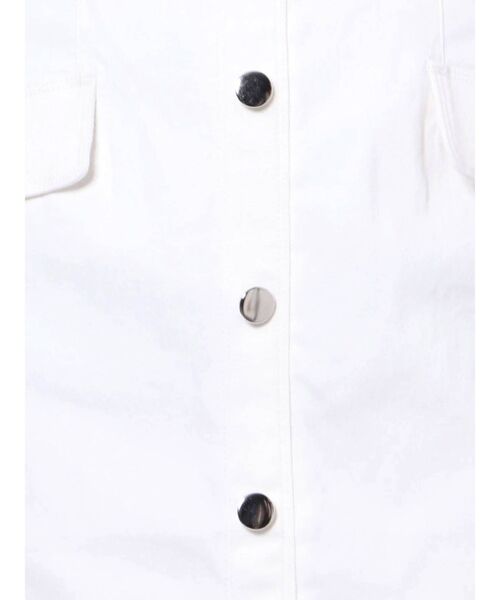 dazzlin（ダズリン）の「ハイウエストフロントボタンスカート（スカート・レディース・オフホワイト/インディゴブルー・SMALL/MEDIUM）」の14枚目の写真