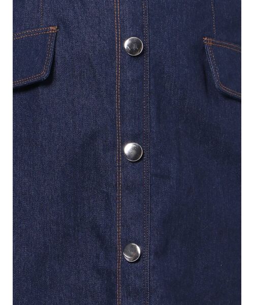 dazzlin（ダズリン）の「ハイウエストフロントボタンスカート（スカート・レディース・オフホワイト/インディゴブルー・SMALL/MEDIUM）」の15枚目の写真