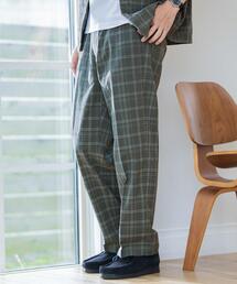 green label relaxing | ＜green label relaxing＞TCチェックストレッチ クリースストレート パンツ(その他パンツ)