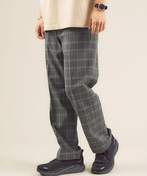 green label relaxing（グリーンレーベルリラクシング）の「＜green label relaxing＞TCチェックストレッチ クリースストレート パンツ（その他パンツ・メンズ・グレー・SMALL/MEDIUM/LARGE）」の3枚目の写真