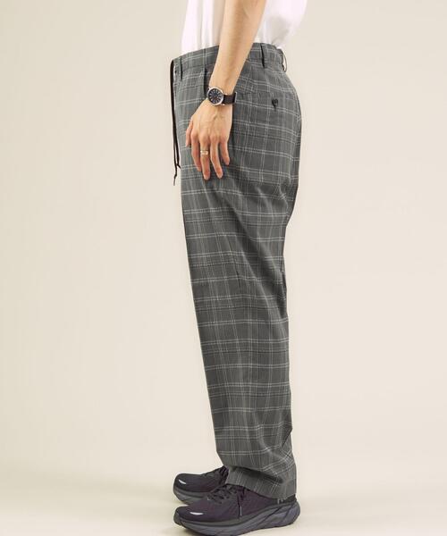 green label relaxing（グリーンレーベルリラクシング）の「＜green label relaxing＞TCチェックストレッチ クリースストレート パンツ（その他パンツ・メンズ・グレー・SMALL/MEDIUM/LARGE）」の5枚目の写真