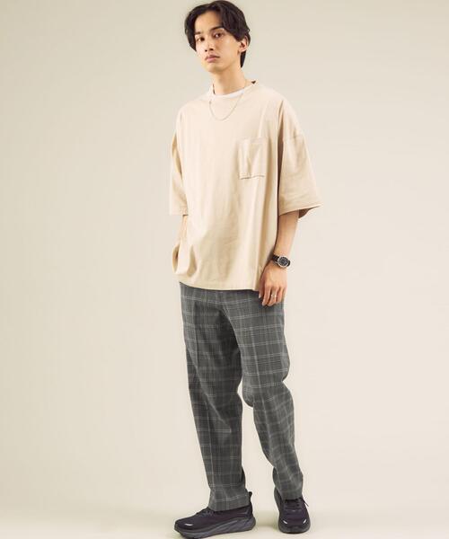 green label relaxing（グリーンレーベルリラクシング）の「＜green label relaxing＞TCチェックストレッチ クリースストレート パンツ（その他パンツ・メンズ・グレー・SMALL/MEDIUM/LARGE）」の7枚目の写真