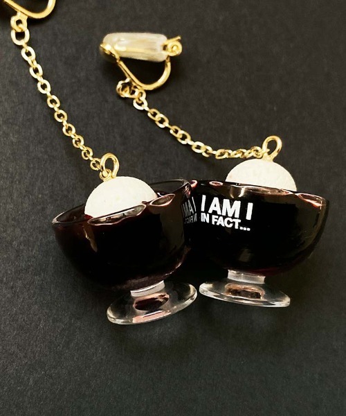 I am I in fact...（アイアムアイインファクト）の「SMALL MUSTACHE コーヒーゼリー   ピアス/イヤリング（ピアス（両耳用）・レディース・その他/その他1・FREE）」の21枚目の写真