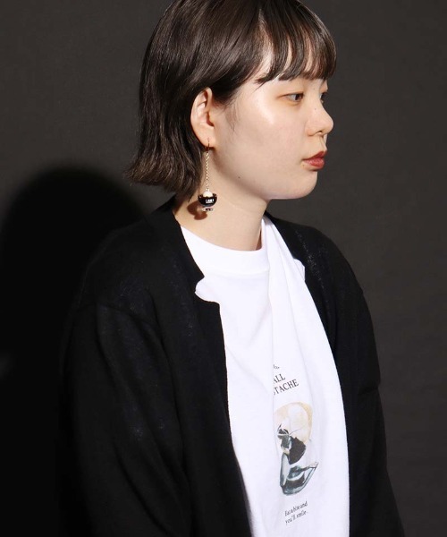 I am I in fact...（アイアムアイインファクト）の「SMALL MUSTACHE コーヒーゼリー   ピアス/イヤリング（ピアス（両耳用）・レディース・その他/その他1・FREE）」の3枚目の写真