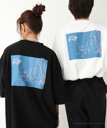 JUNRED | 不純喫茶ラインガールデザインTee(Tシャツ/カットソー)