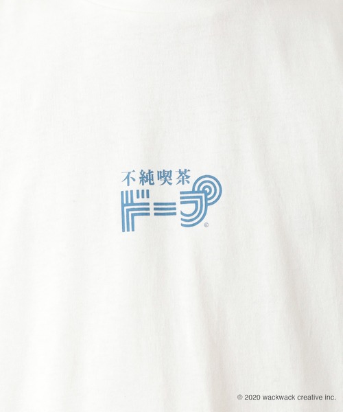 JUNRED（ジュンレッド）の「不純喫茶ラインガールデザインTee（Tシャツ/カットソー・メンズ・ホワイト/ブラック・M/L）」の8枚目の写真