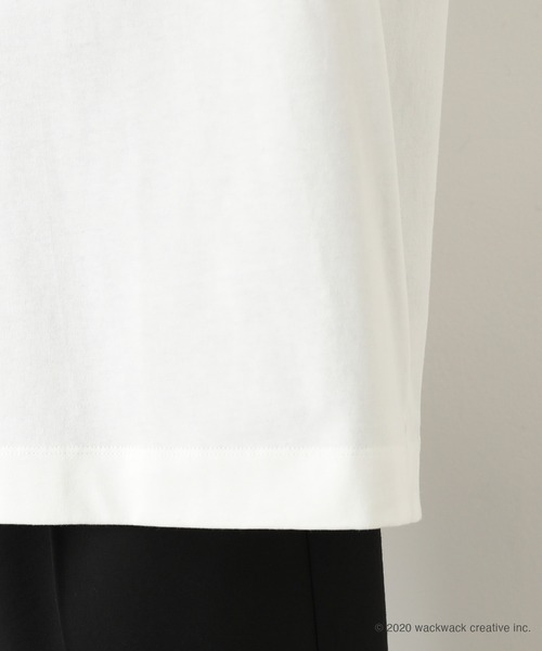 JUNRED（ジュンレッド）の「不純喫茶ラインガールデザインTee（Tシャツ/カットソー・メンズ・ホワイト/ブラック・M/L）」の5枚目の写真