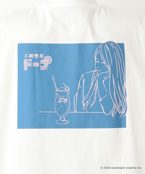JUNRED（ジュンレッド）の「不純喫茶ラインガールデザインTee（Tシャツ/カットソー・メンズ・ホワイト/ブラック・M/L）」の15枚目の写真