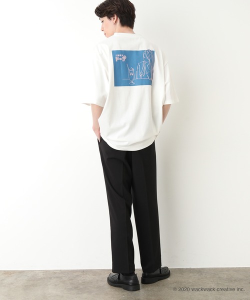 JUNRED（ジュンレッド）の「不純喫茶ラインガールデザインTee（Tシャツ/カットソー・メンズ・ホワイト/ブラック・M/L）」の14枚目の写真