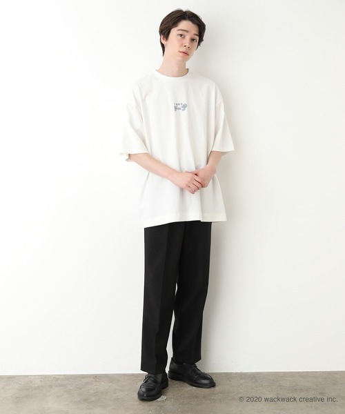 JUNRED（ジュンレッド）の「不純喫茶ラインガールデザインTee（Tシャツ/カットソー・メンズ・ホワイト/ブラック・M/L）」の7枚目の写真