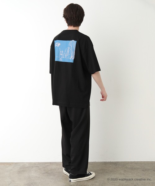 JUNRED（ジュンレッド）の「不純喫茶ラインガールデザインTee（Tシャツ/カットソー・メンズ・ホワイト/ブラック・M/L）」の16枚目の写真