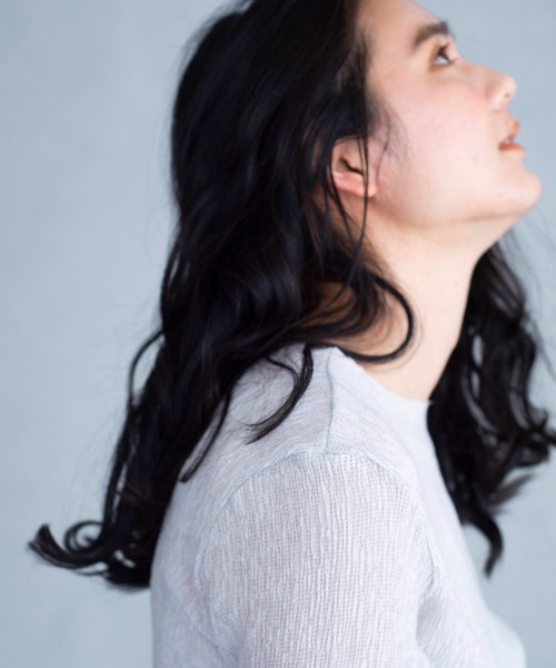 ONEME（ワンム）の「ONEME sheer L/S Tee（Tシャツ/カットソー・レディース・オフホワイト/ライトグレー・FREE）」の15枚目の写真