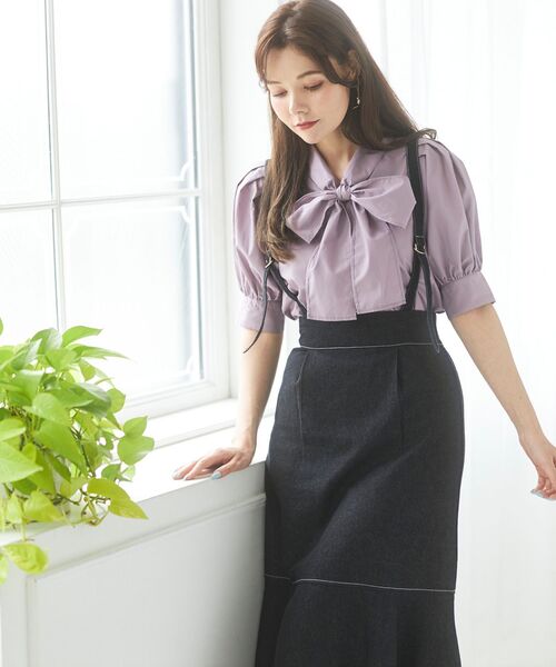 MAJESTIC LEGON（マジェスティックレゴン）の「2wayレディマーメイドスカート（スカート・レディース・ブラウン系その他2/ネイビー/ブラック・SMALL/MEDIUM）」の4枚目の写真