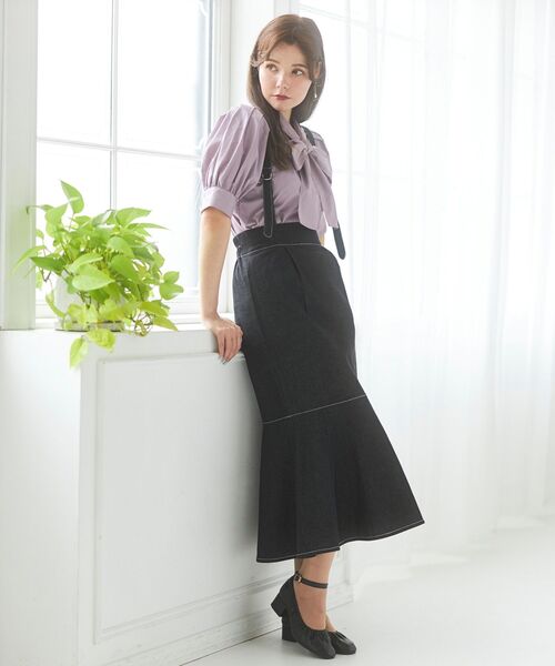 MAJESTIC LEGON（マジェスティックレゴン）の「2wayレディマーメイドスカート（スカート・レディース・ブラウン系その他2/ネイビー/ブラック・SMALL/MEDIUM）」の5枚目の写真