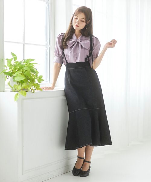 MAJESTIC LEGON（マジェスティックレゴン）の「2wayレディマーメイドスカート（スカート・レディース・ブラウン系その他2/ネイビー/ブラック・SMALL/MEDIUM）」の6枚目の写真