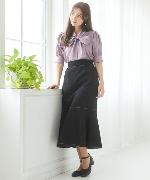 MAJESTIC LEGON（マジェスティックレゴン）の「2wayレディマーメイドスカート（スカート・レディース・ブラウン系その他2/ネイビー/ブラック・SMALL/MEDIUM）」の7枚目の写真