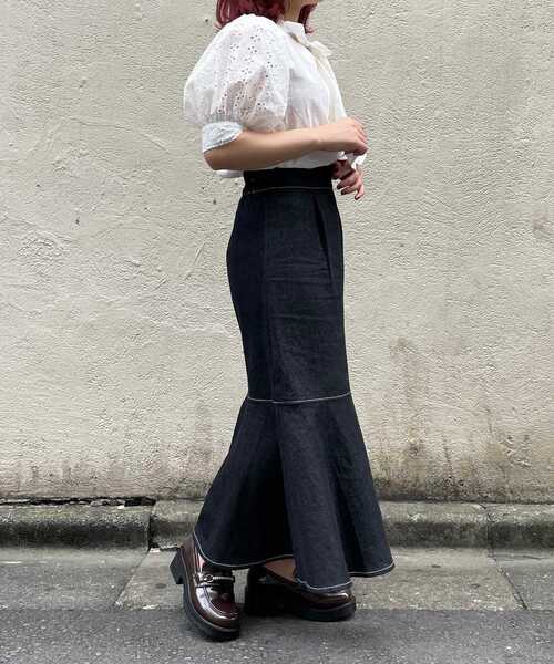 MAJESTIC LEGON（マジェスティックレゴン）の「2wayレディマーメイドスカート（スカート・レディース・ブラウン系その他2/ネイビー/ブラック・SMALL/MEDIUM）」の12枚目の写真