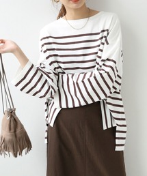 JOURNAL STANDARD relume | パネルボーダーボートネックTEE◆(Tシャツ/カットソー)
