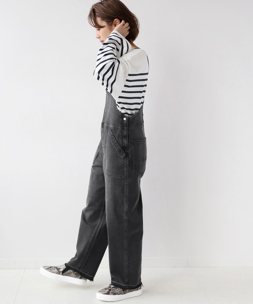 JOURNAL STANDARD relume(ジャーナルスタンダード レリューム)の「パネルボーダーボートネックTEE◆(Tシャツ/カットソー・レディース・ネイビー/ブラウン/オレンジ・FREE)」の15枚目の写真