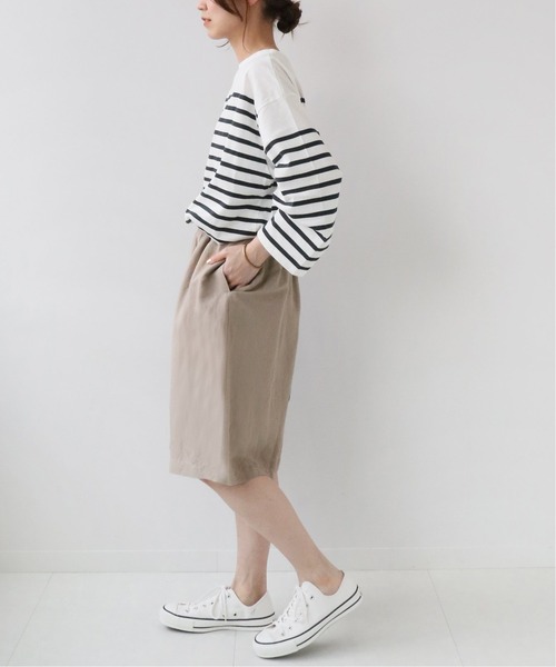 JOURNAL STANDARD relume(ジャーナルスタンダード レリューム)の「パネルボーダーボートネックTEE◆(Tシャツ/カットソー・レディース・ネイビー/ブラウン/オレンジ・FREE)」の21枚目の写真