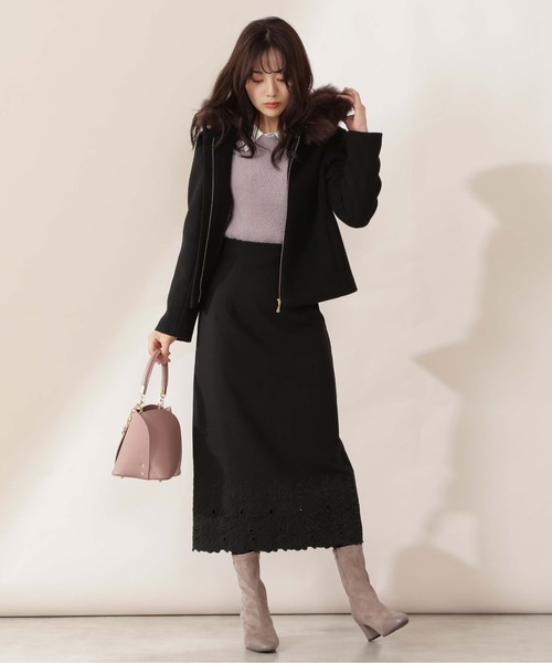 PROPORTION BODY DRESSING(プロポーションボディドレッシング)の「ショートフードブルゾン / 1211255001(ブルゾン・レディース・ブラック/ベージュ/グレー・SMALL/MEDIUM)」の9枚目の写真