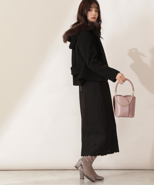 PROPORTION BODY DRESSING(プロポーションボディドレッシング)の「ショートフードブルゾン / 1211255001(ブルゾン・レディース・ブラック/ベージュ/グレー・SMALL/MEDIUM)」の14枚目の写真