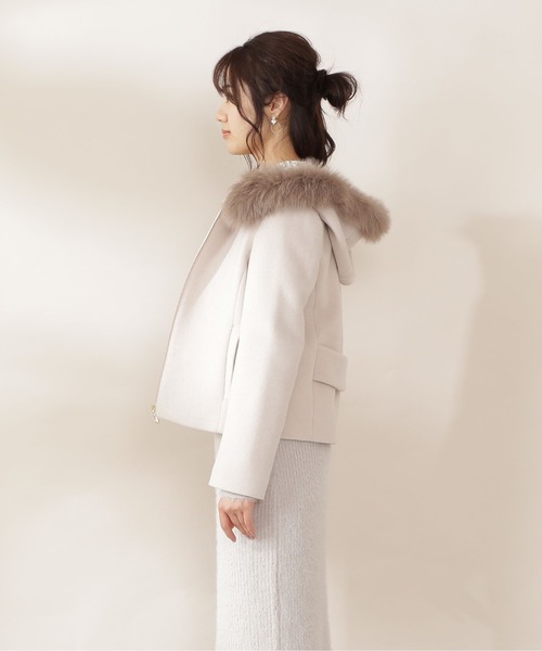 PROPORTION BODY DRESSING(プロポーションボディドレッシング)の「ショートフードブルゾン / 1211255001(ブルゾン・レディース・ブラック/ベージュ/グレー・SMALL/MEDIUM)」の17枚目の写真