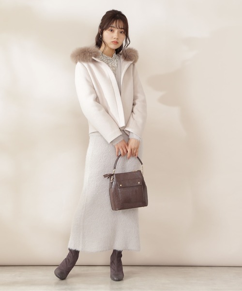 PROPORTION BODY DRESSING(プロポーションボディドレッシング)の「ショートフードブルゾン / 1211255001(ブルゾン・レディース・ブラック/ベージュ/グレー・SMALL/MEDIUM)」の12枚目の写真