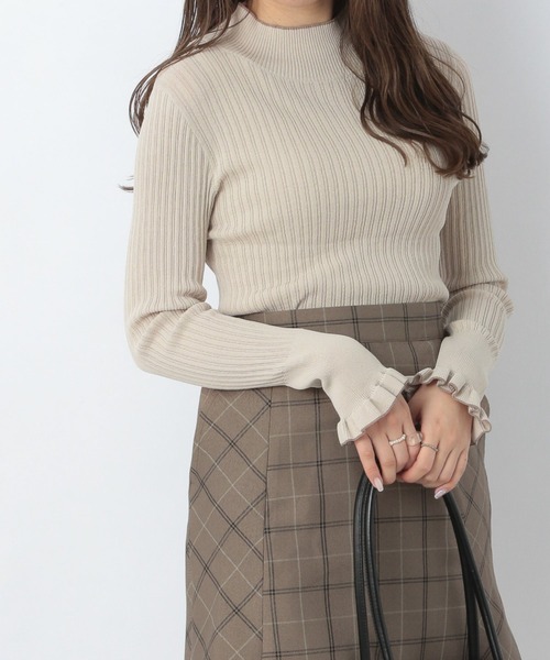 Heather（ヘザー）の「ハイネックピタニット　227974（ニット/セーター・レディース・ブラック/ブルー/オフホワイト・FREE）」の2枚目の写真