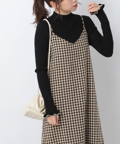 Heather（ヘザー）の「ハイネックピタニット　227974（ニット/セーター・レディース・ブラック/ブルー/オフホワイト・FREE）」の3枚目の写真