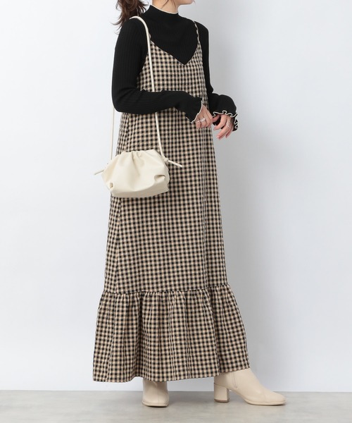 Heather（ヘザー）の「ハイネックピタニット　227974（ニット/セーター・レディース・ブラック/ブルー/オフホワイト・FREE）」の4枚目の写真