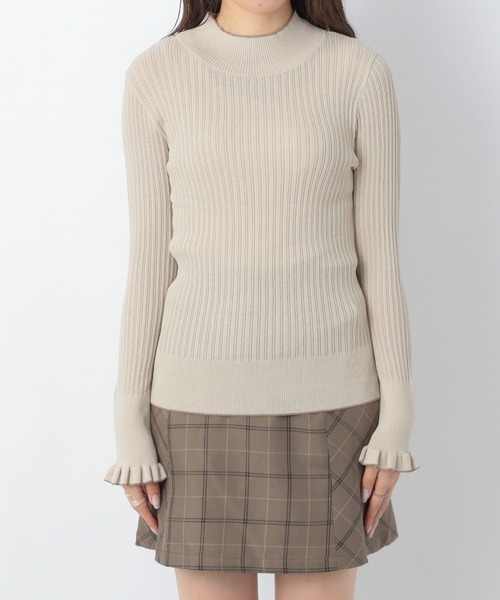 Heather（ヘザー）の「ハイネックピタニット　227974（ニット/セーター・レディース・ブラック/ブルー/オフホワイト・FREE）」の7枚目の写真